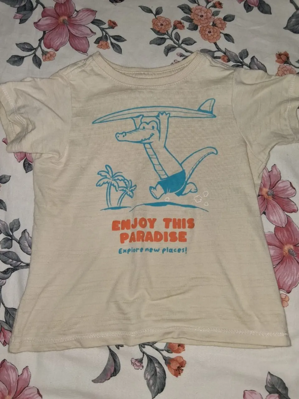 Camisa jacaré bege