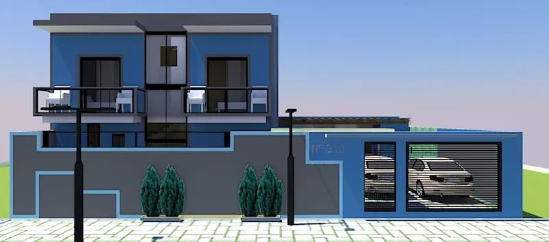 #Fachadas Modernas - Projetos Completo com 3d - Planta Tecnica e Humanizada# - Foto 3