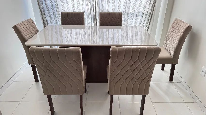 Mesa de jantar com 6 cadeiras - Foto 2