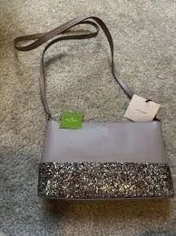 Kate spade crossbody nova cinza 