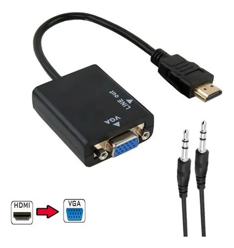 Conversor HDMI Para VGA Com Saída P2 Áudio - Foto 3