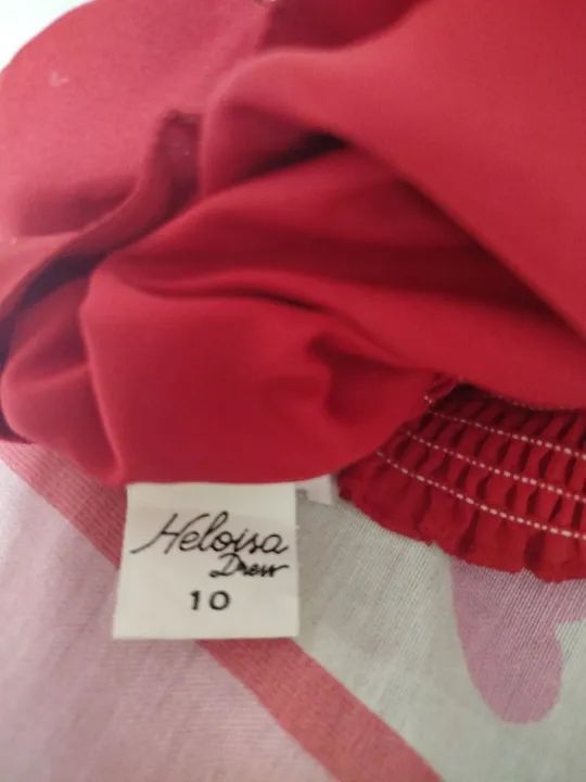 Vestido de festa infantil vermelho - Foto 6