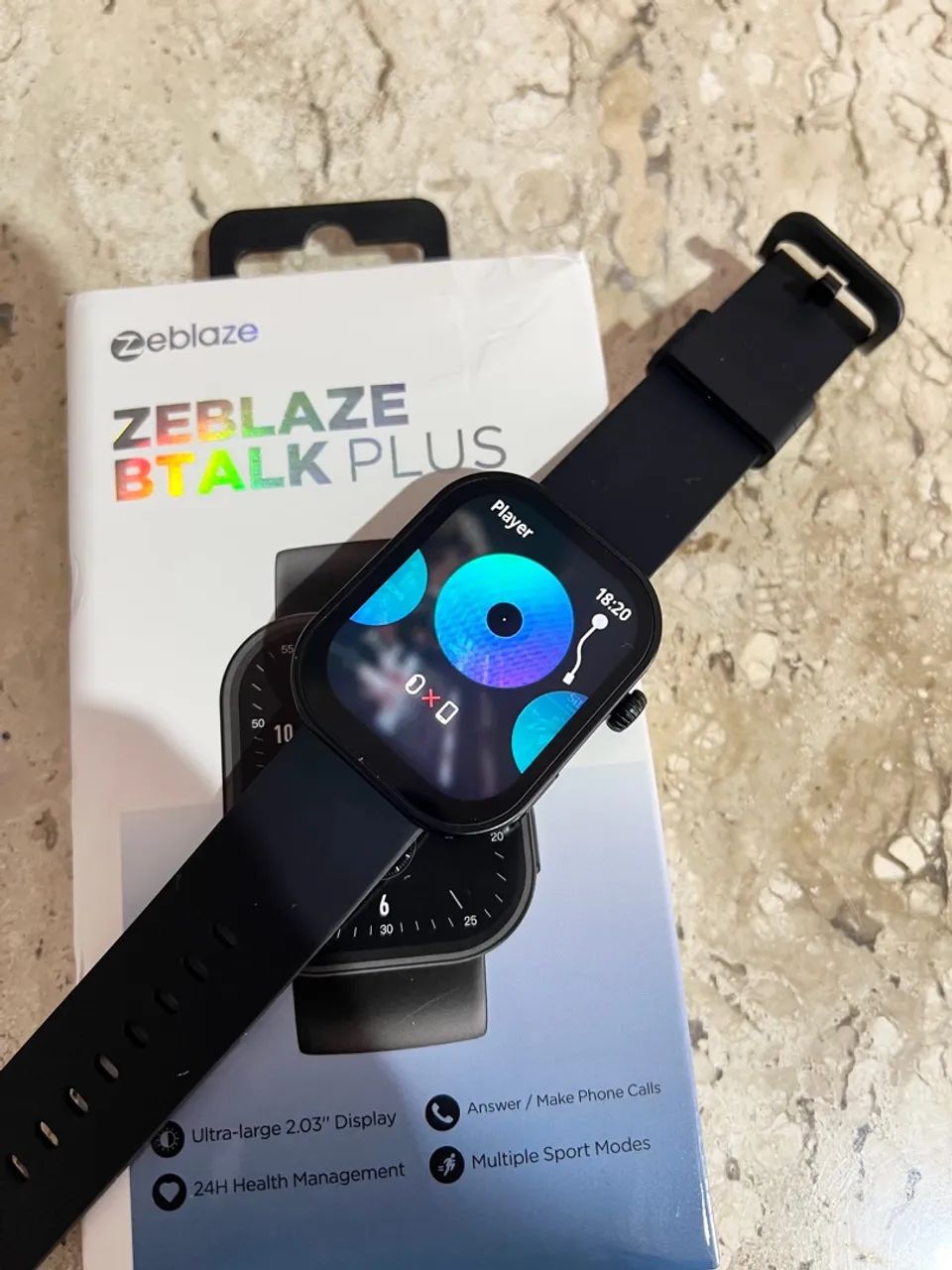 Chegou o Zeblaze Btalk Plus na cor preta ? um smartwatch completo para o dia a dia! - Foto 5