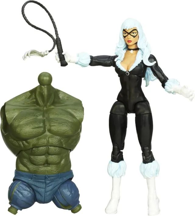 Figura de Ação Marvel Legends Skyline Sirens Black Cat com green