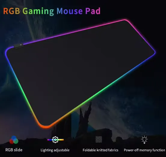 Mouse Pad Speed GRANDE RGB 7 CORES Impermeável 300mm X 800mm
