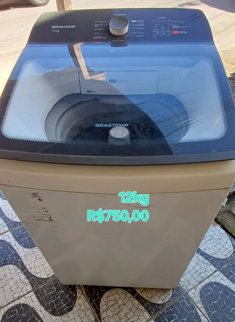 Máquina de Lavar Brastemp 12kg funcionando perfeitamente