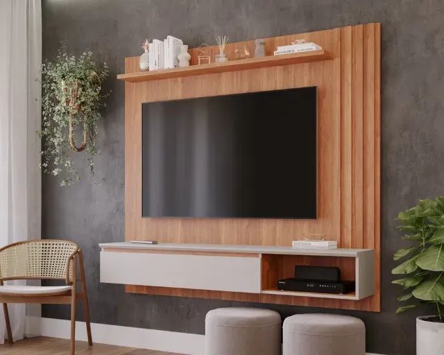 Painel Panamá para TV de até 55" 100% MDF