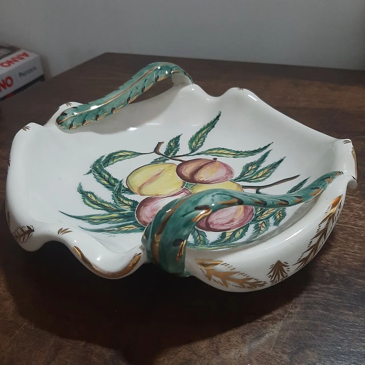 Fruteira de Porcelana Floral de Frutas - Foto 2