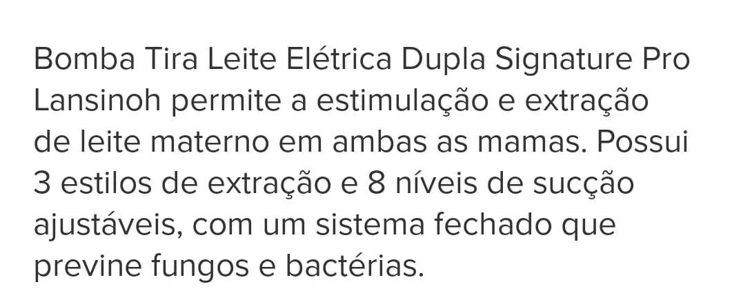 Extrator de leite duplo Lansinoh - Foto 3