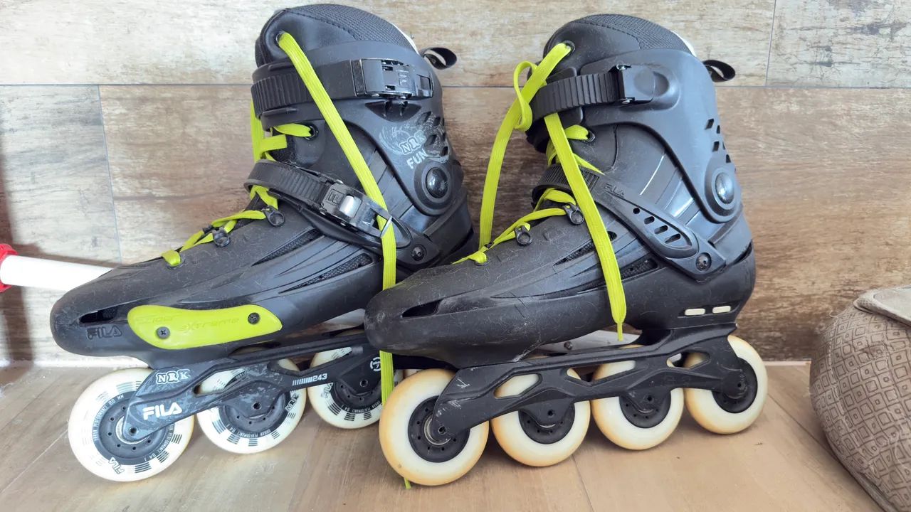 Patins Fila NRK FUN preto n11 (42) Esportes Sobre Rodas Saúde