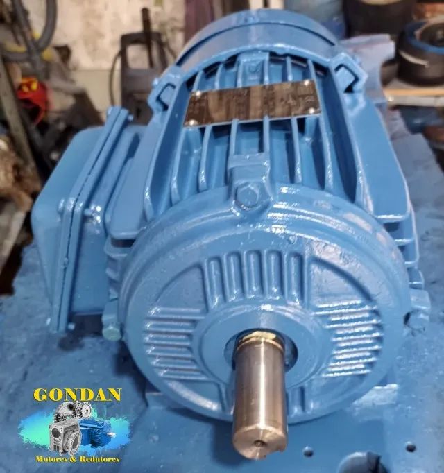 MotoFreio WEG 3cv/hp 2.2kw 4polos 1740rpm trifásico 220v 380v 440v  - Foto 2