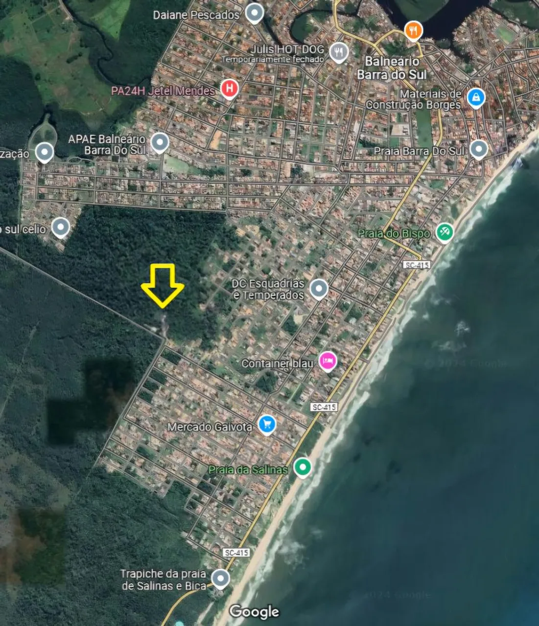 Terreno Praia Salinas - Bal. BARRA DO SUL
