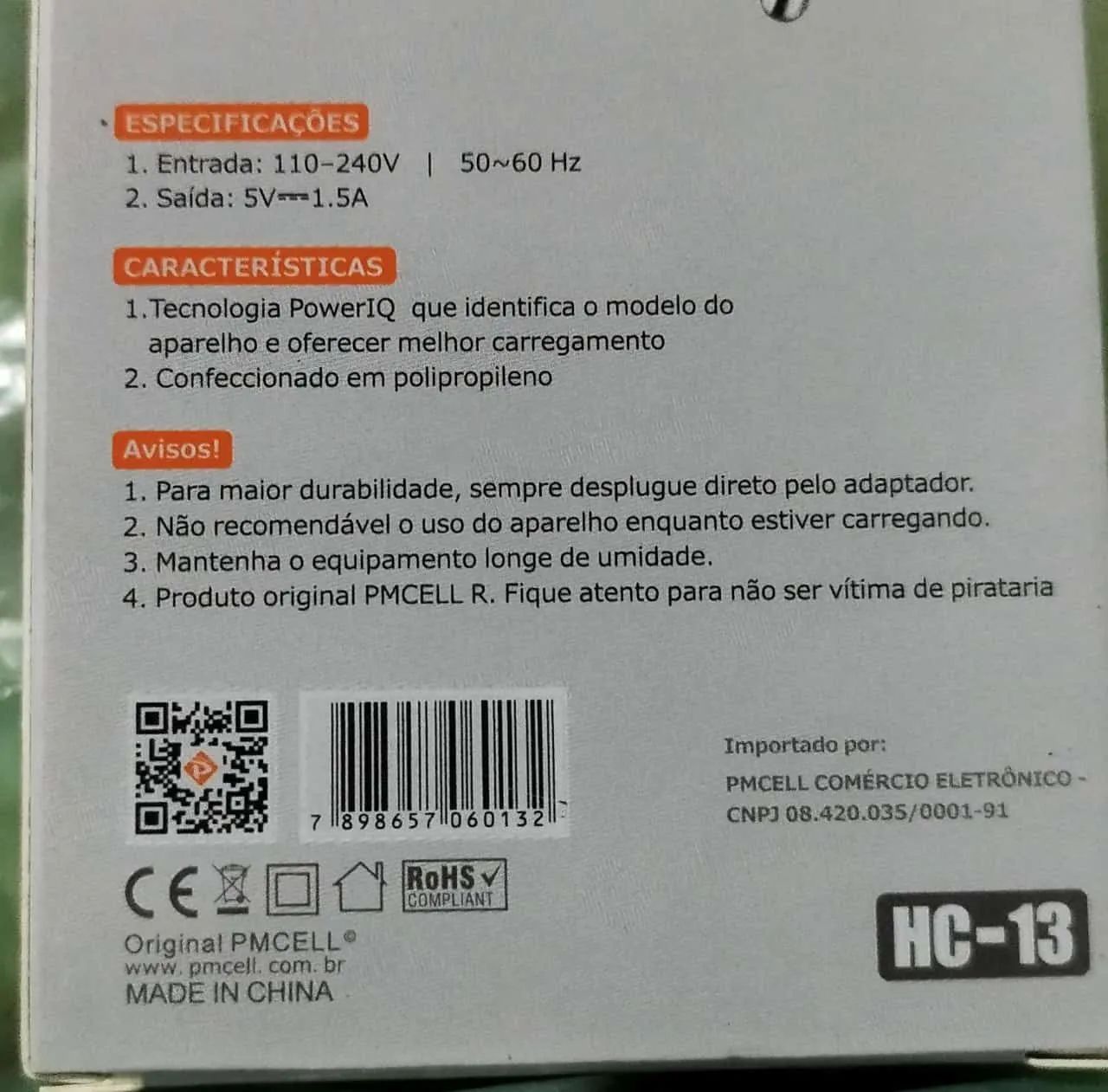 Carregador de Celular USB 1.5A - PMCELL - Foto 3