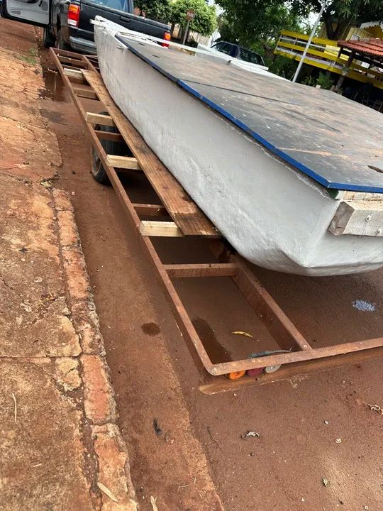 Barco, catamarã, carreta reboque - Foto 9