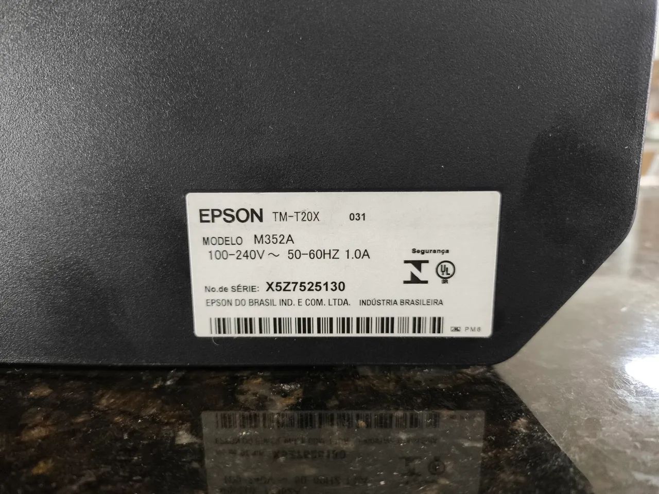 Impressora térmica epson tm-t20x com 10 bobinas - Foto 2