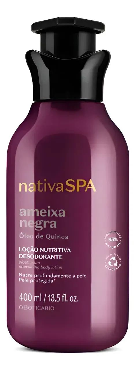 Loção Hidratante Ameixa Negra Nativa Spa 400ml - O Boticário Ameixa Negra LACRADO