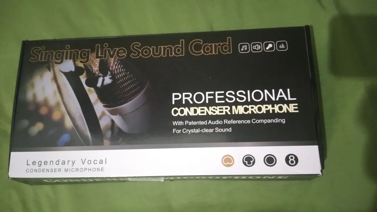 BM-800 Condenser Microphone Kit with V8 Sound Card - Ideal for Recording, Podcasting, and Live Streaming