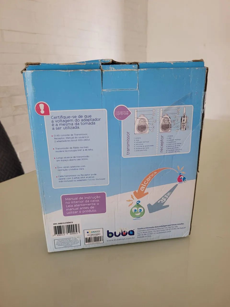 Babá Eletrônica De Áudio Buba Bivolt Até 300m - Na Caixa - Foto 2