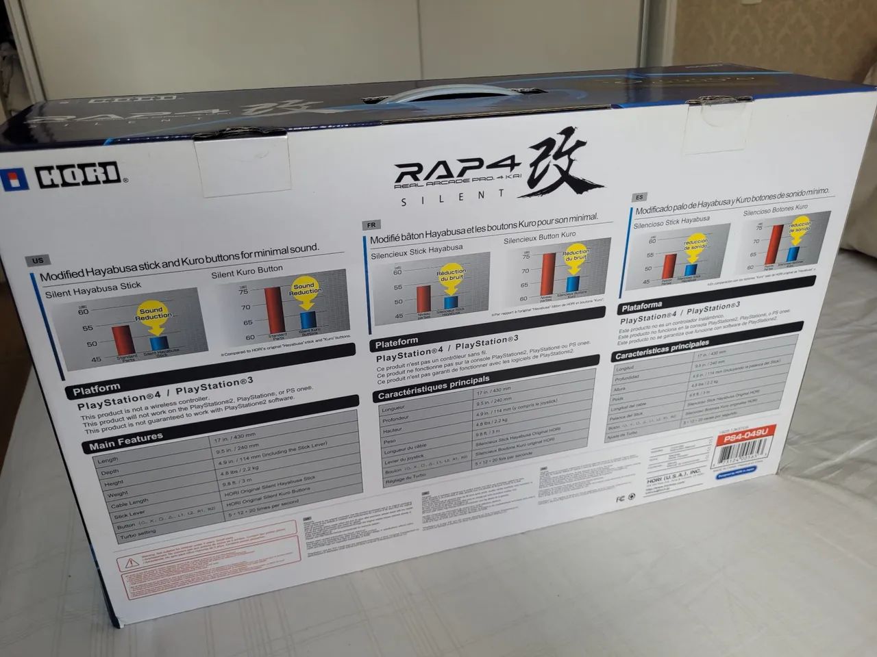 Controle Arcade Stick Hori RAP4 Kai Silent - Peças e Acessórios de