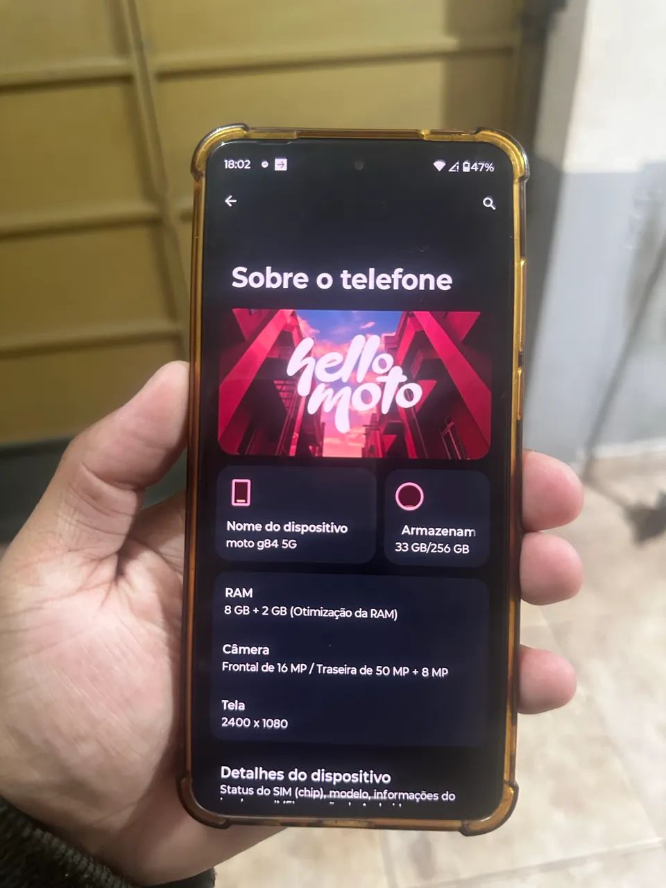 Vendo Moto G84 256gb, 12gb de ram  - Foto 2