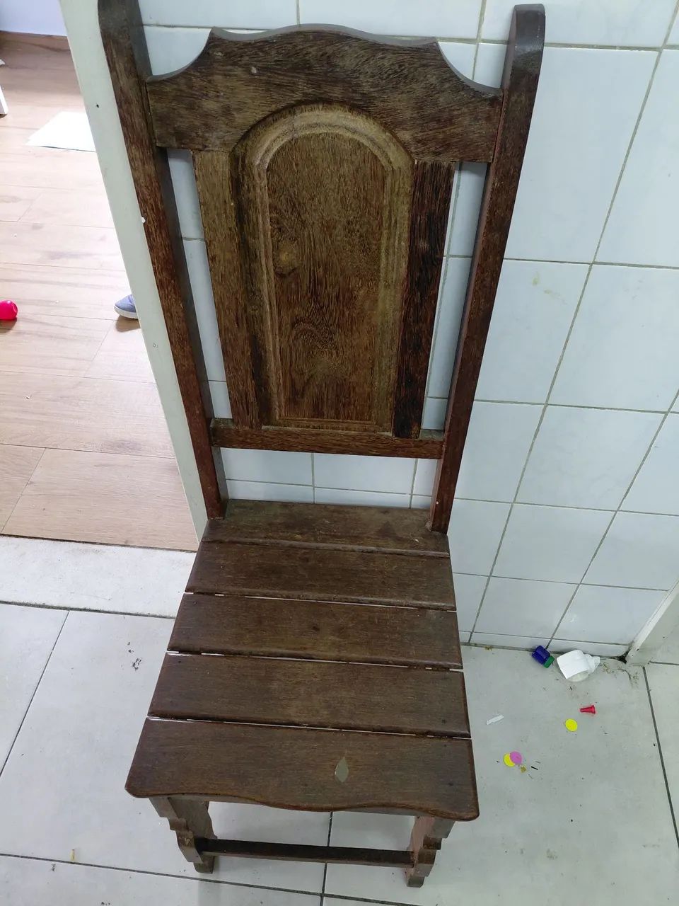 CONJUNTO 3 CADEIRAS MADEIRA MACIÇA