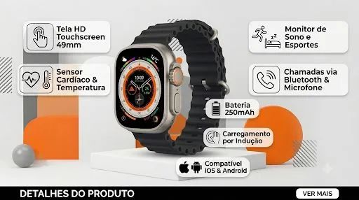 SMARTWATCH T9000 ULTRA  - Foto 2