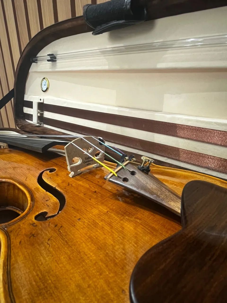 Violino 4/4 Vinicius Fachinetti 2023 Artesanal Etiqueta Manuscrita - Foto 2