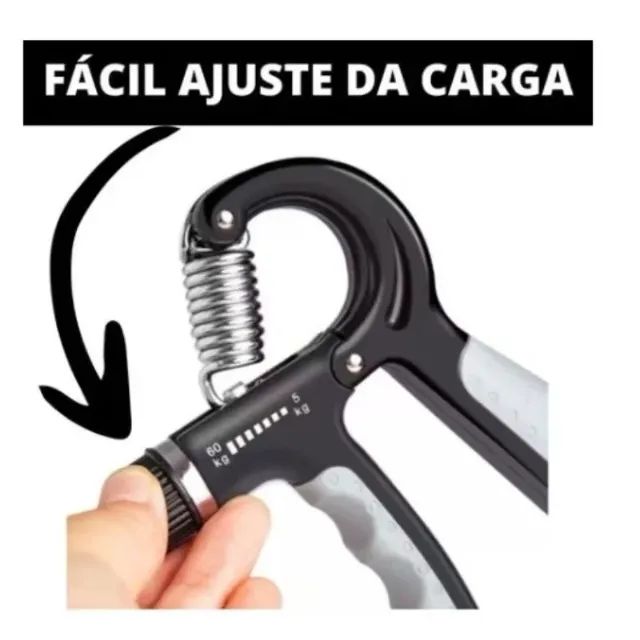 Hand Grip Flexor De Punho Com Mola Ajustável Antebraço Mãos - Foto 3