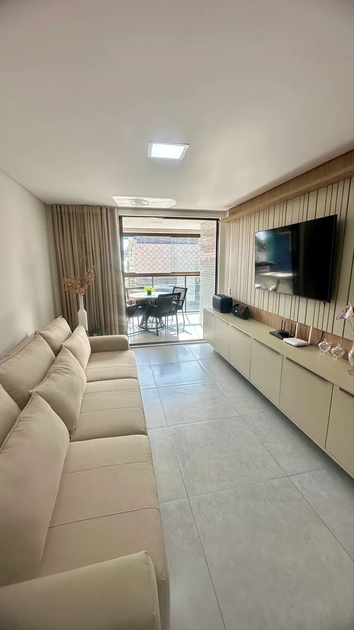 Apto 106m2 - Mobiliado - Beira-Mar de Camboinha  - Foto 3