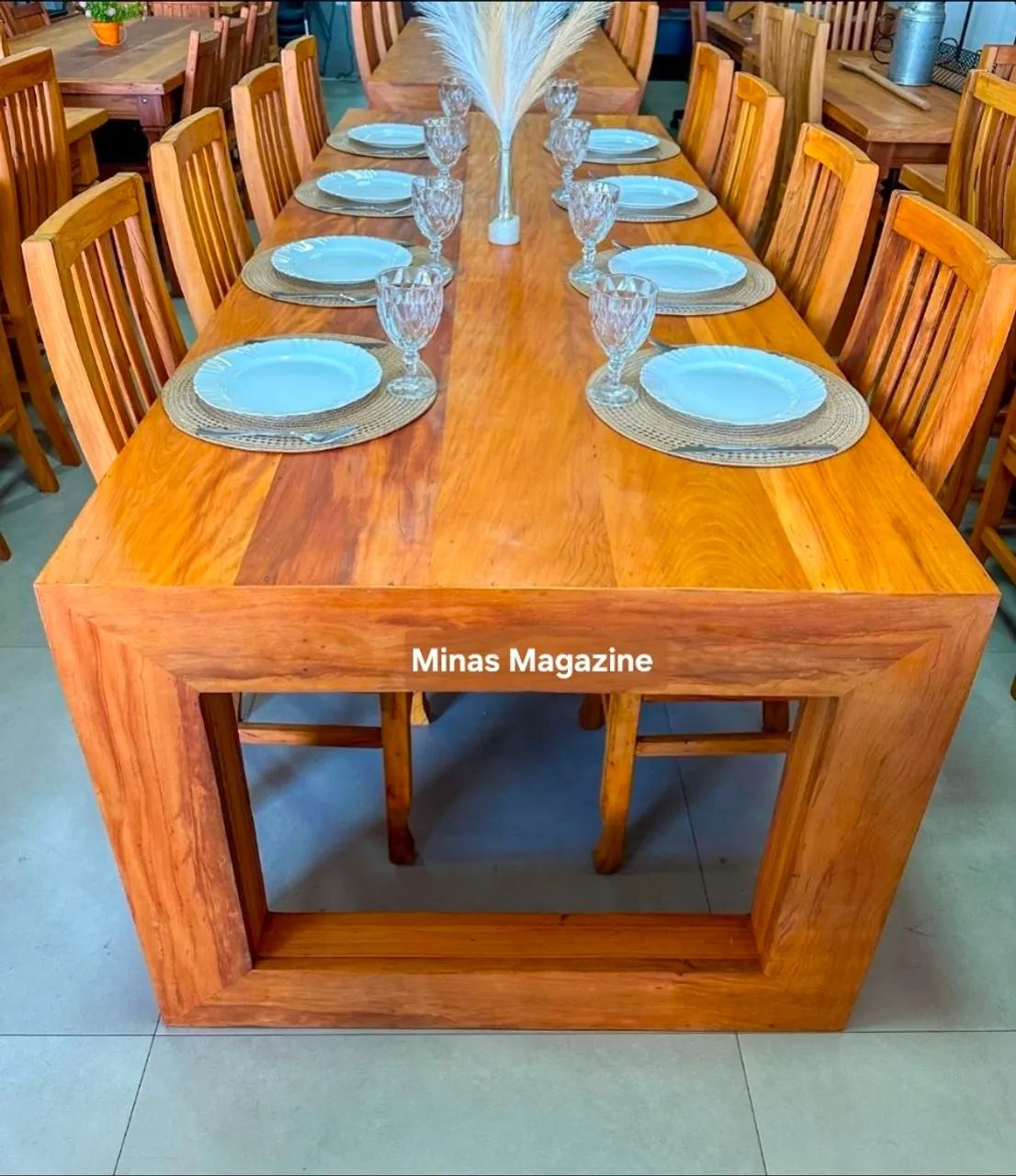 Jogo de mesa em Peroba rosa  - Foto 3