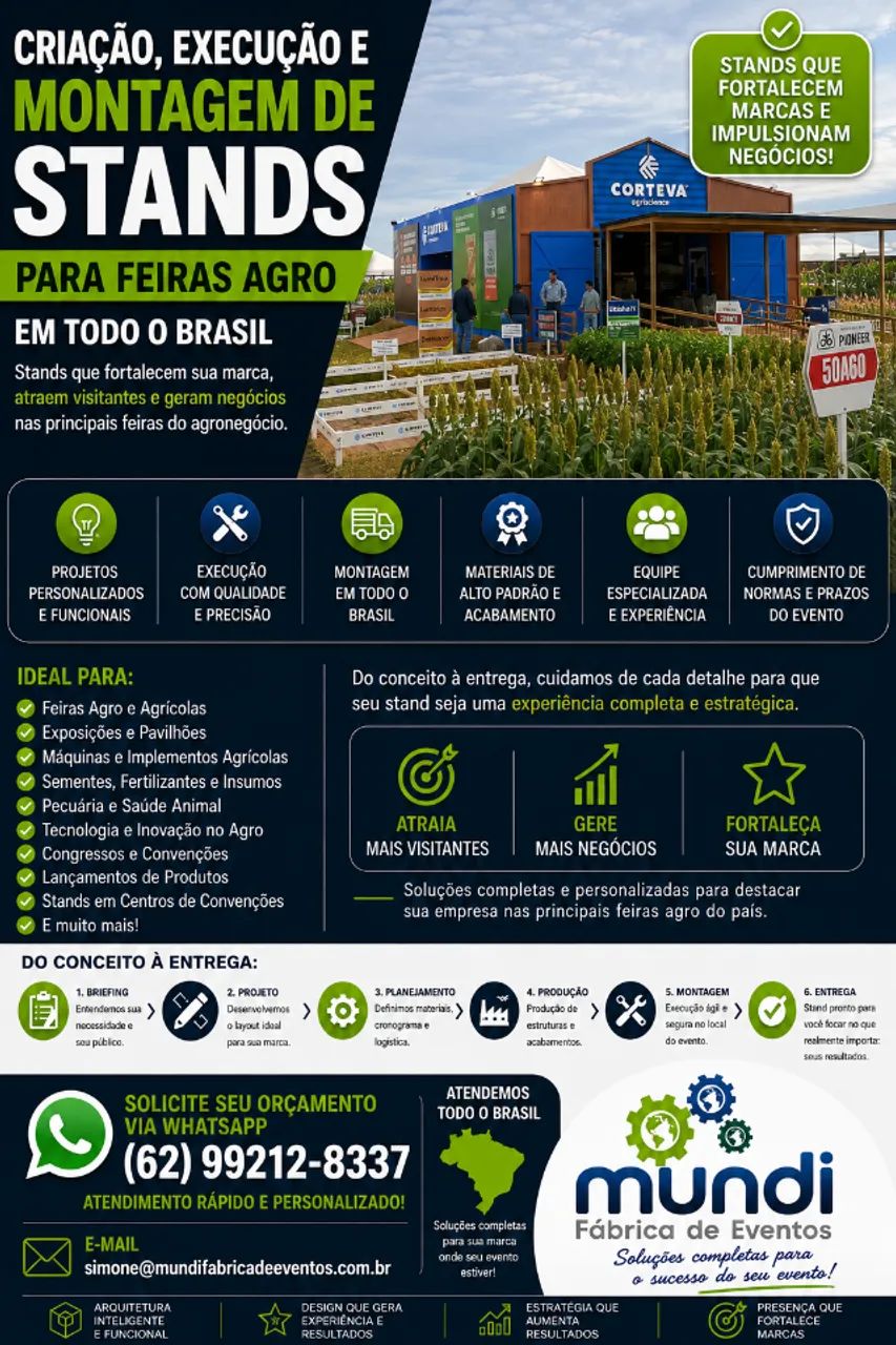 Montadora de Stands para Feiras em Rio Verde GO
