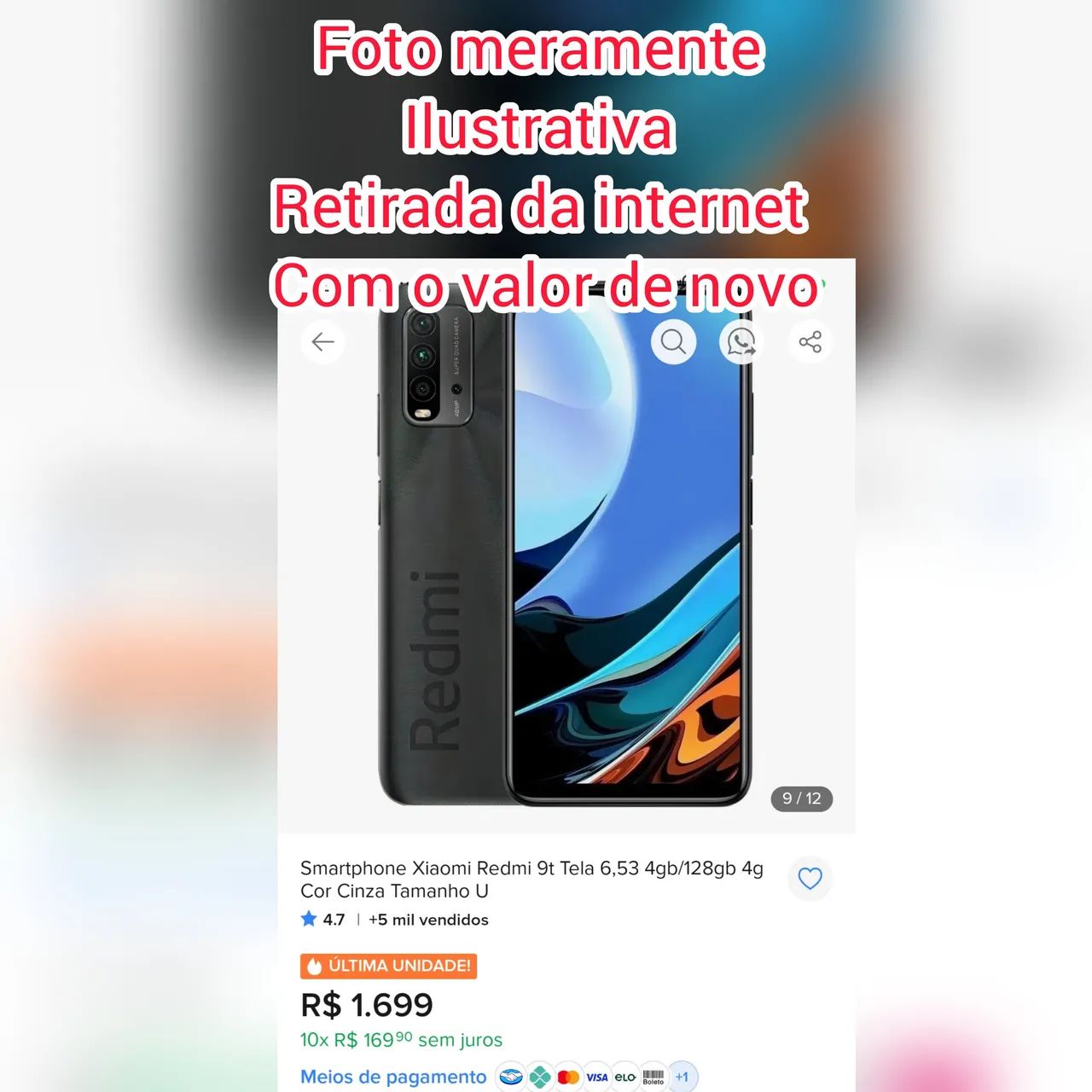 Celular redmi 9T Xiaiomi - Foto 2
