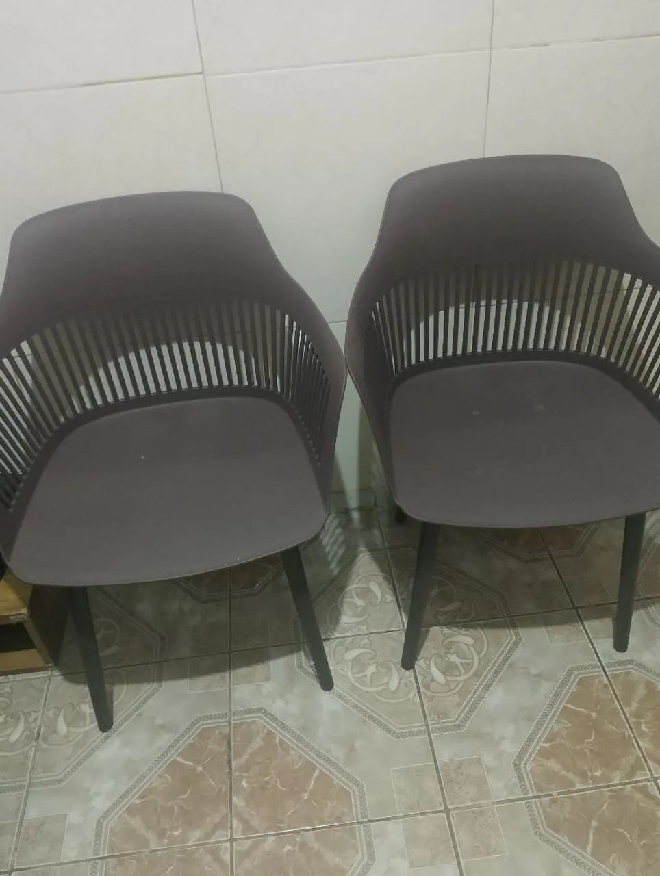 Poltronas de plástico!