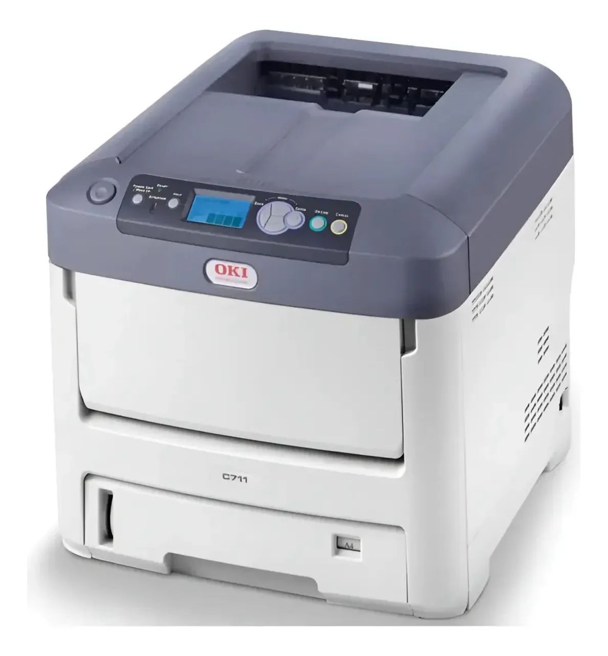 Impressora Oki C711wt com tonner branco 