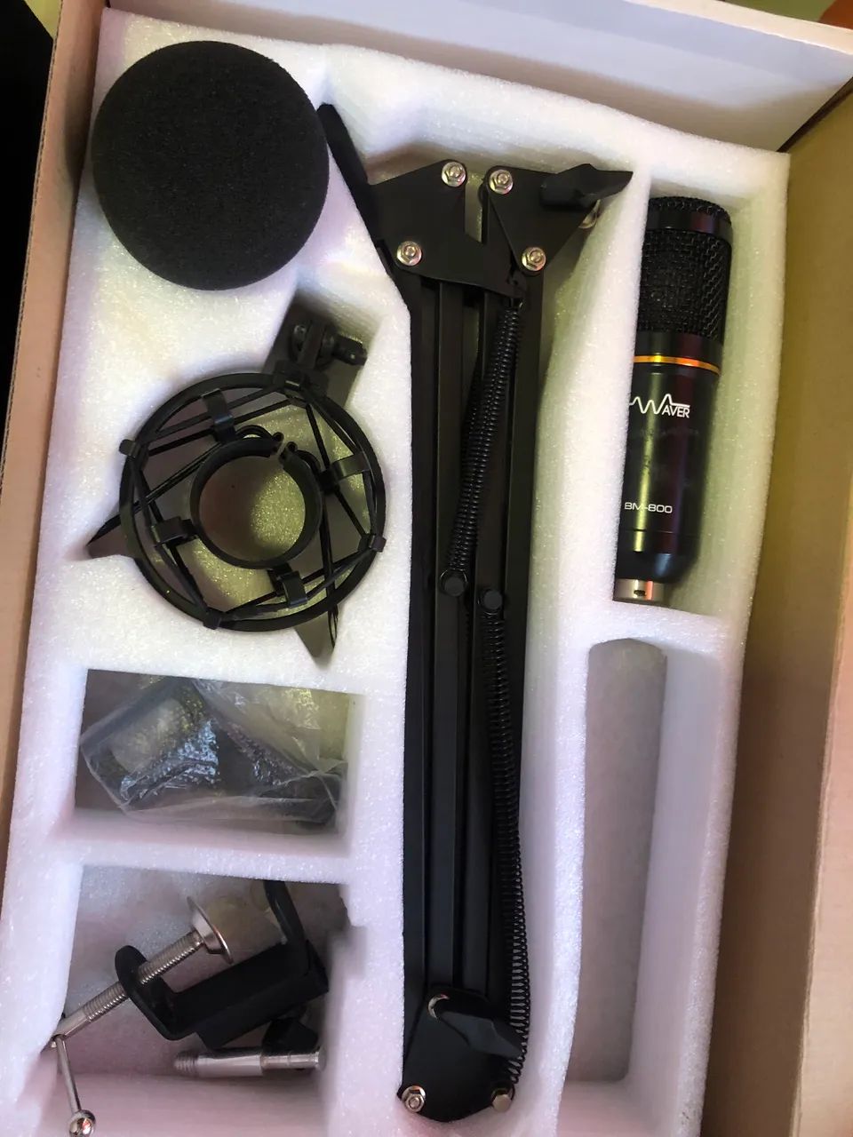 Microfone waver BM-800 studio kit com três  - Foto 3