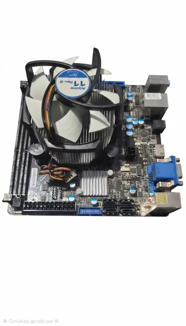 Kit placa mãe msi H81l mais processador Intel core I5 4460 e cooler