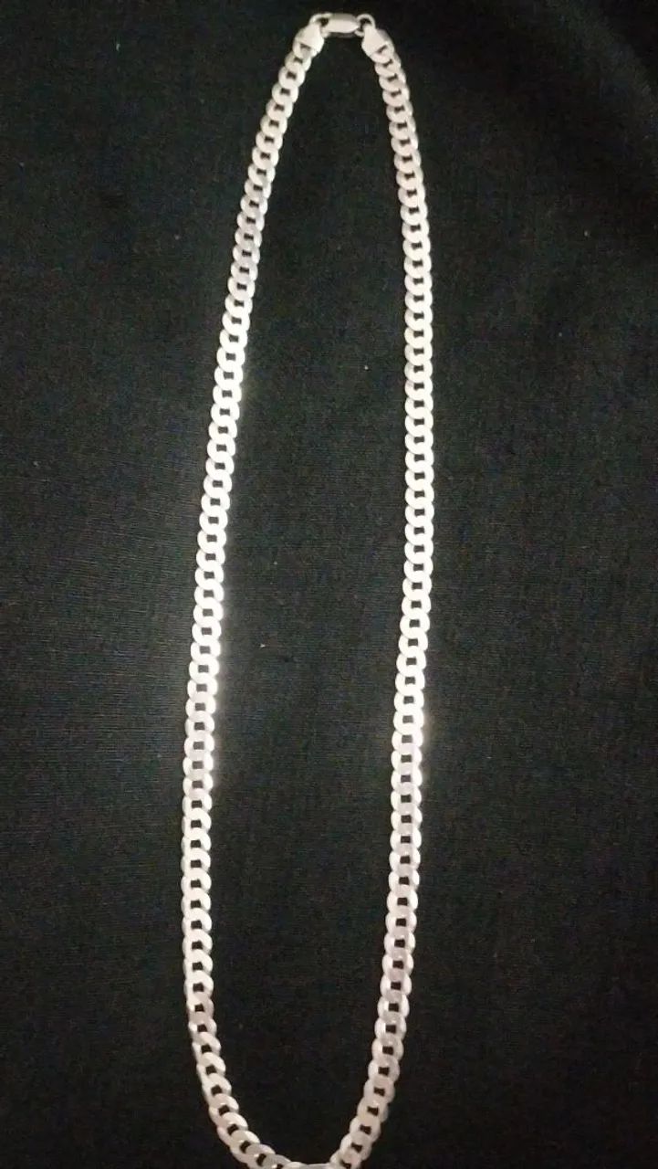 Cordão e pulseira de prata nova, único dono. - Foto 3