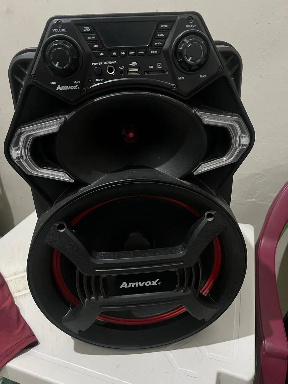 Caixa de Som Amplificada Amvox Aca 550 -