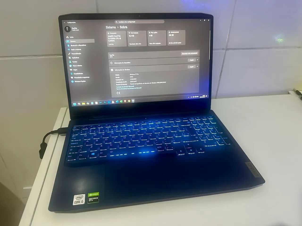 Notebook Lenovo Ideapad Gaming 3i (LEIA A DESCRIÇÃO) - Foto 4