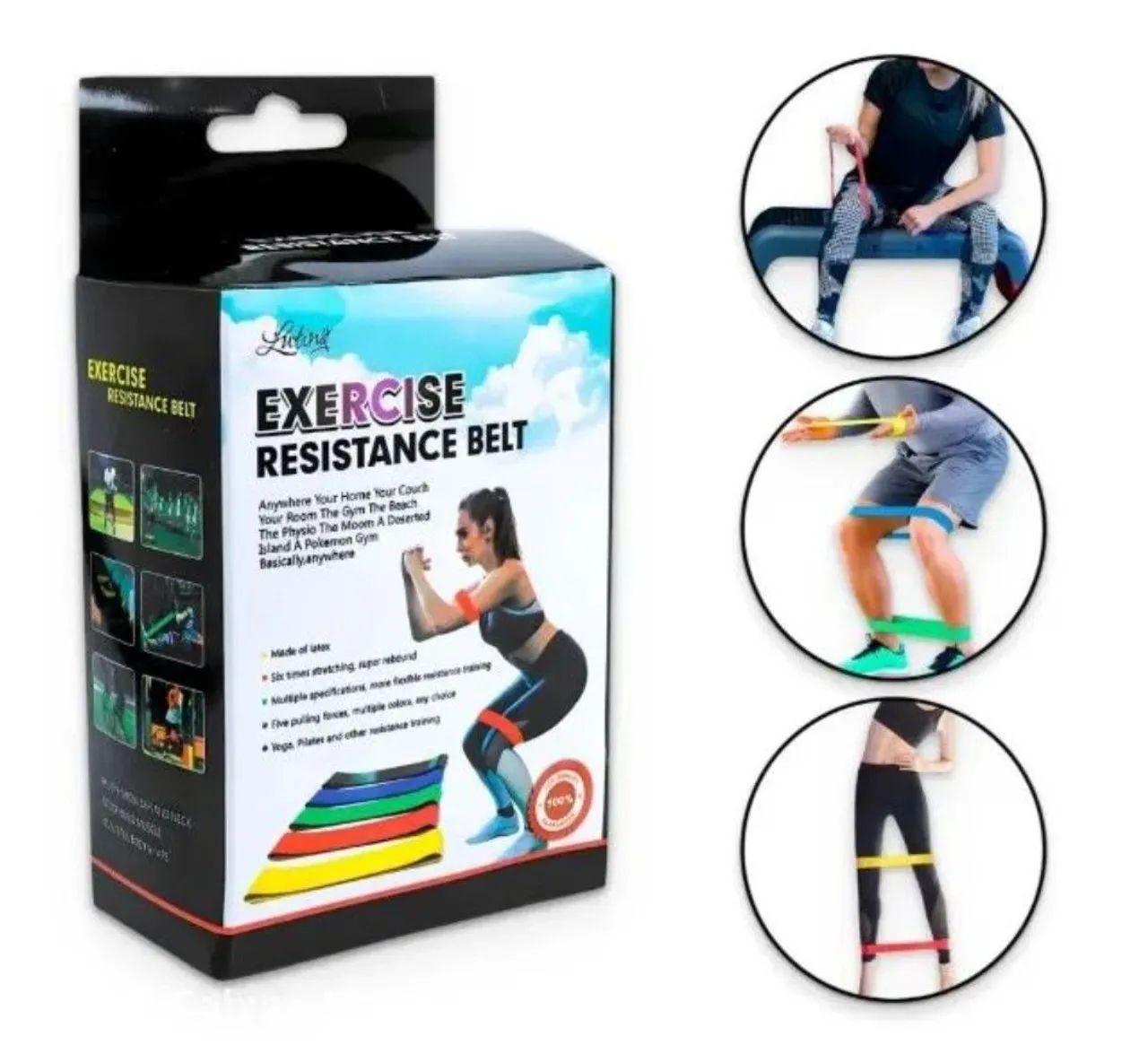 Promoção kit faixa elástica qualidade e eficácia 