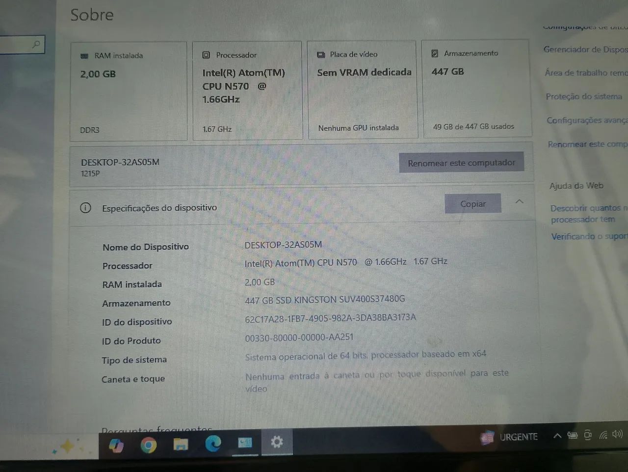 Notebook ASUS 10" EeePC 121P - Foto 4