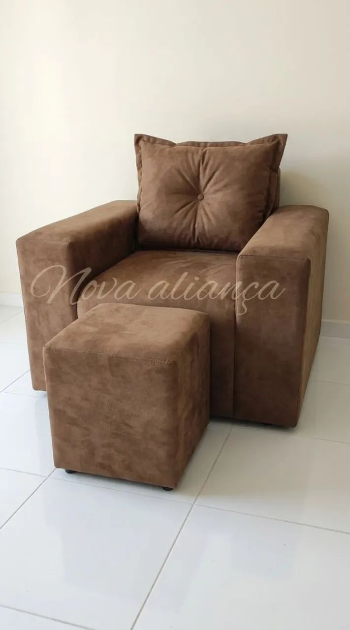 Poltrona 1 lugar + puff promoção aproveite entrega grátis ? - Foto 2