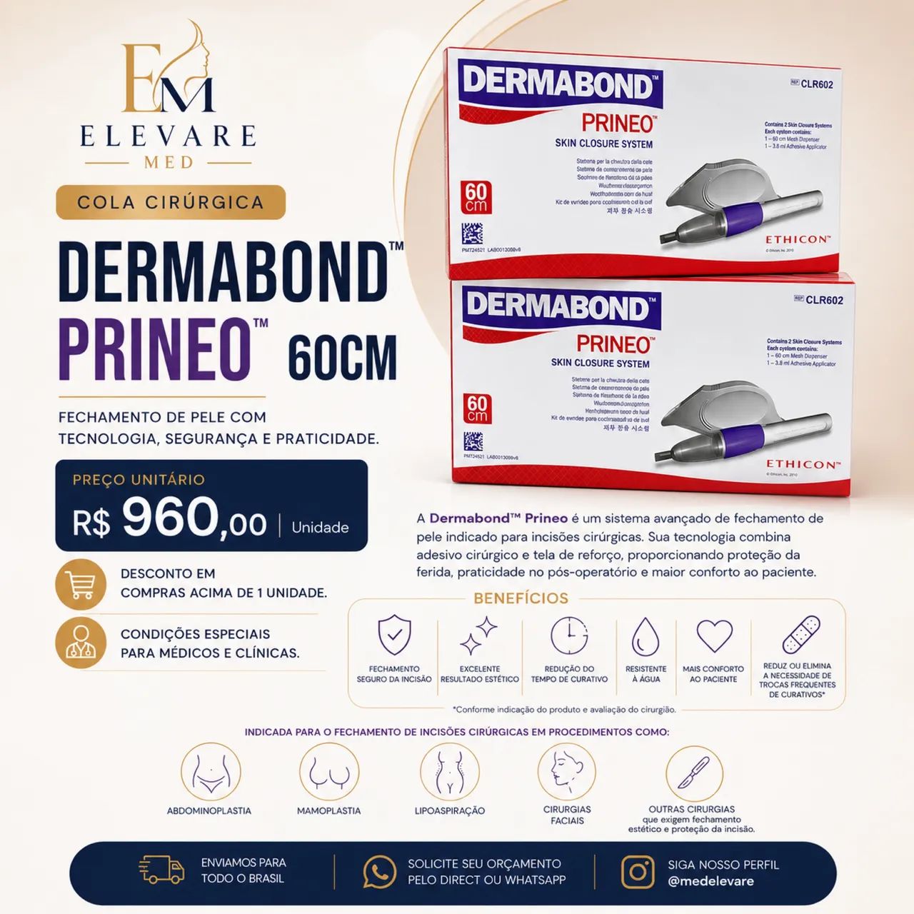 Cola Prineo Dermabond 60 - Foto 2