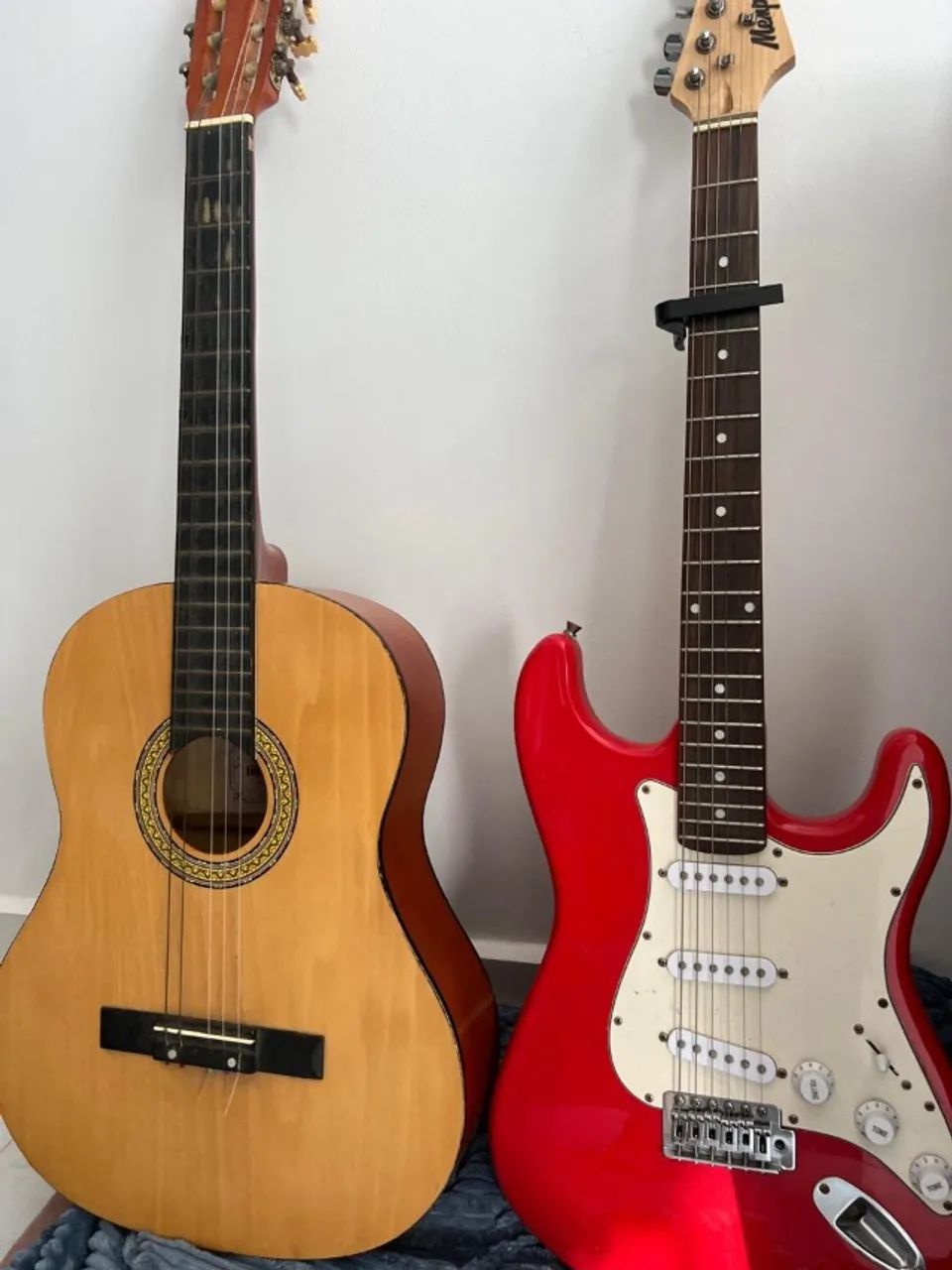 Violão + Guitarra Elétrica com Amplificador