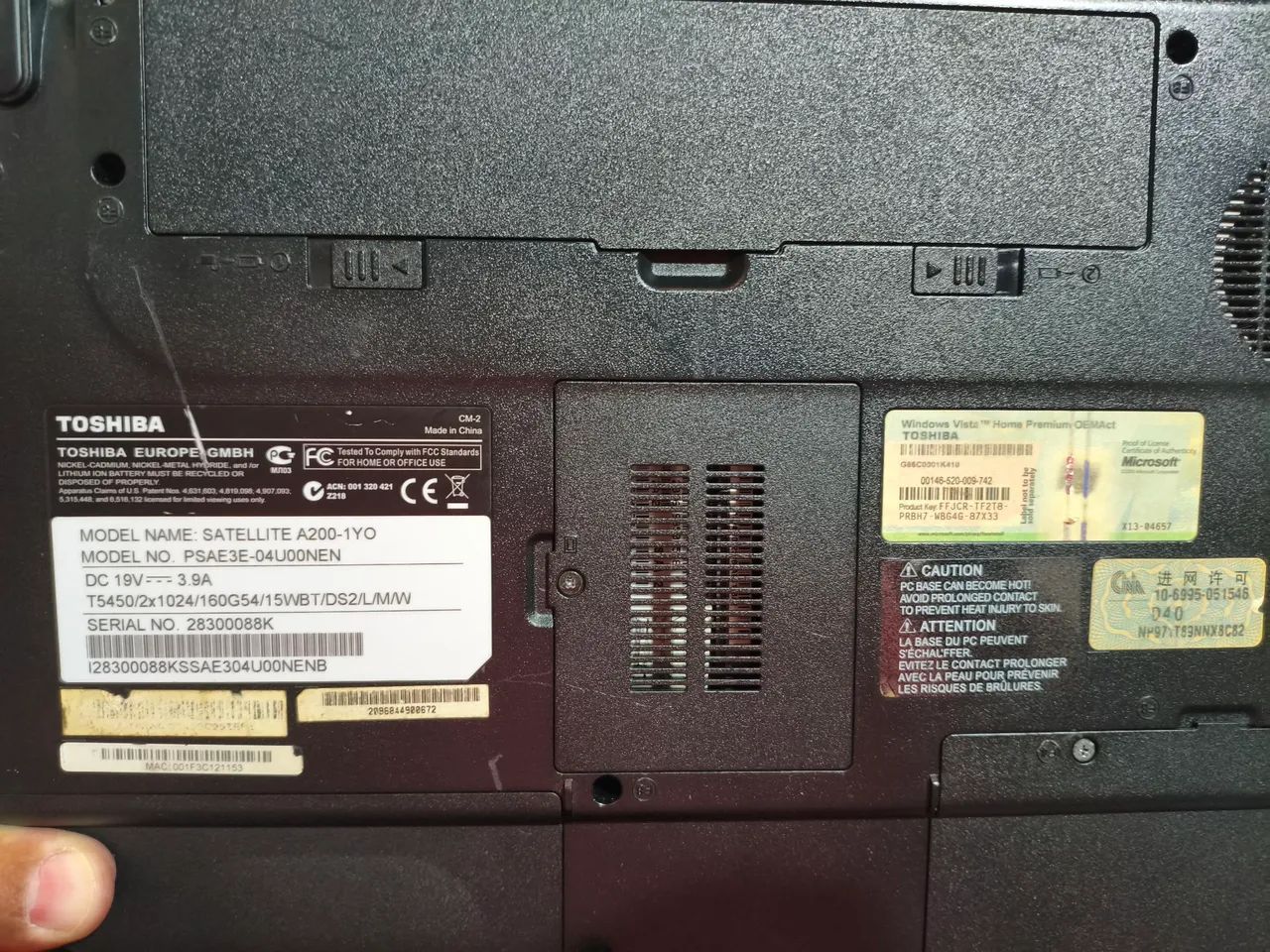 Vendo notebook Toshiba satélite. E Memória Ram  - Foto 2