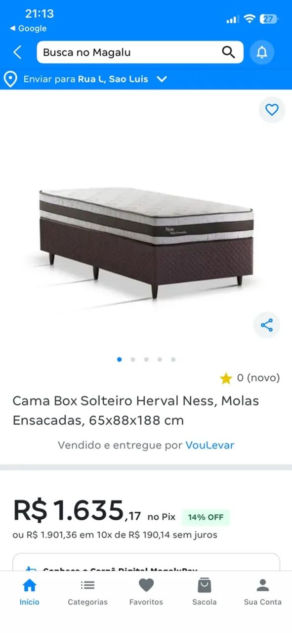 Conjunto cama box herval ness  - Foto 3