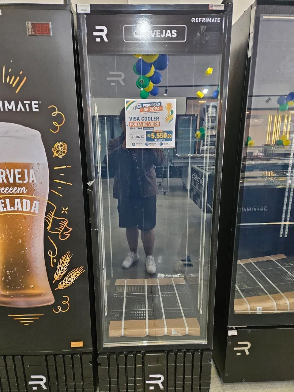 cervejeira expositora refrimate 570 litros -7,5 graus