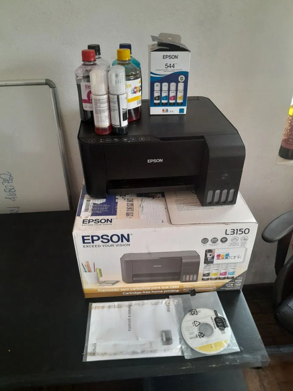 Multifuncional Epson L3150 em ótimo estado de conservação. - Foto 3