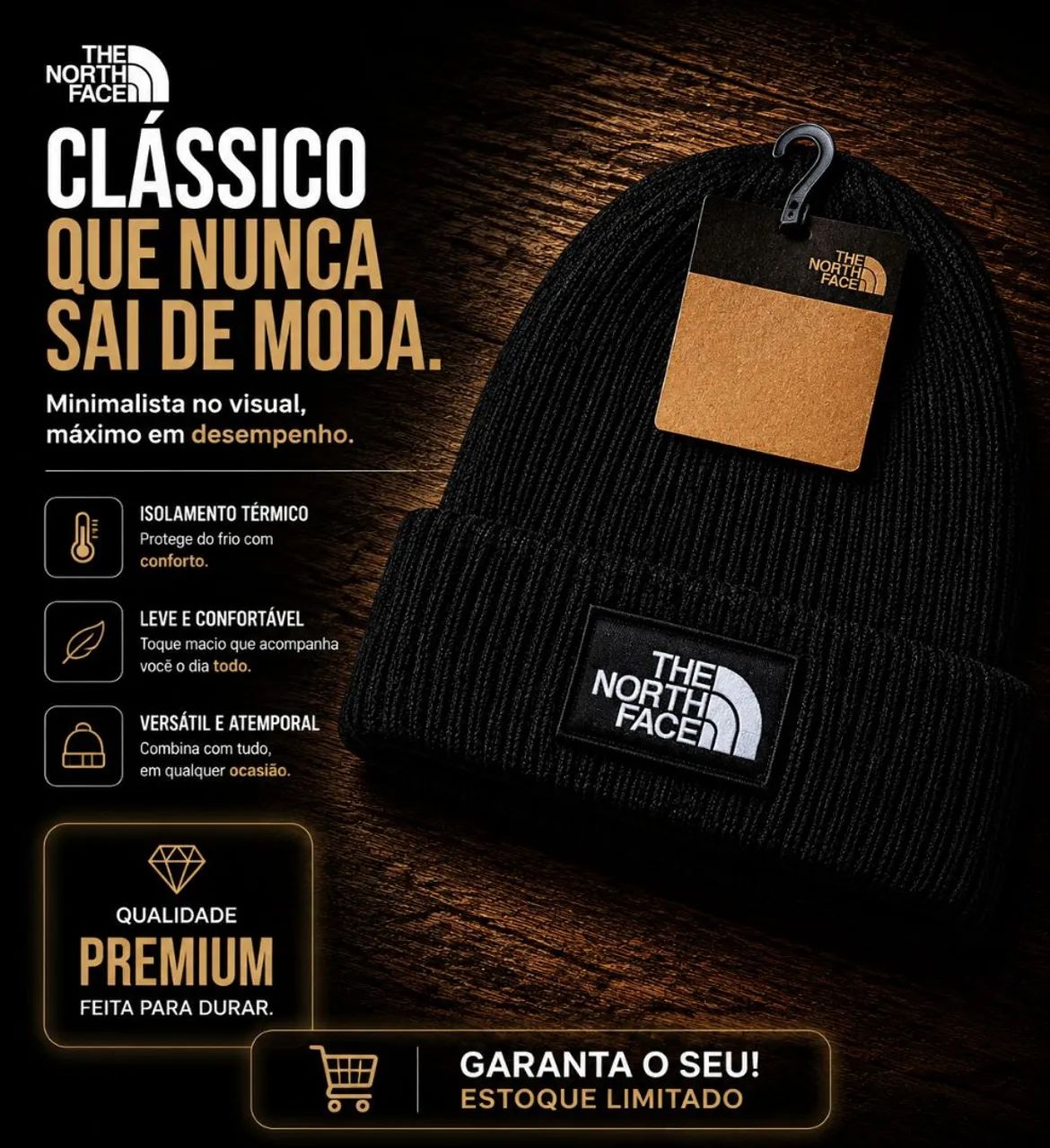 Touca the north face preta