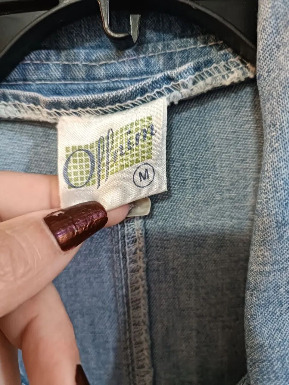 Sobretudo jeans vintage com CGC  - Foto 3
